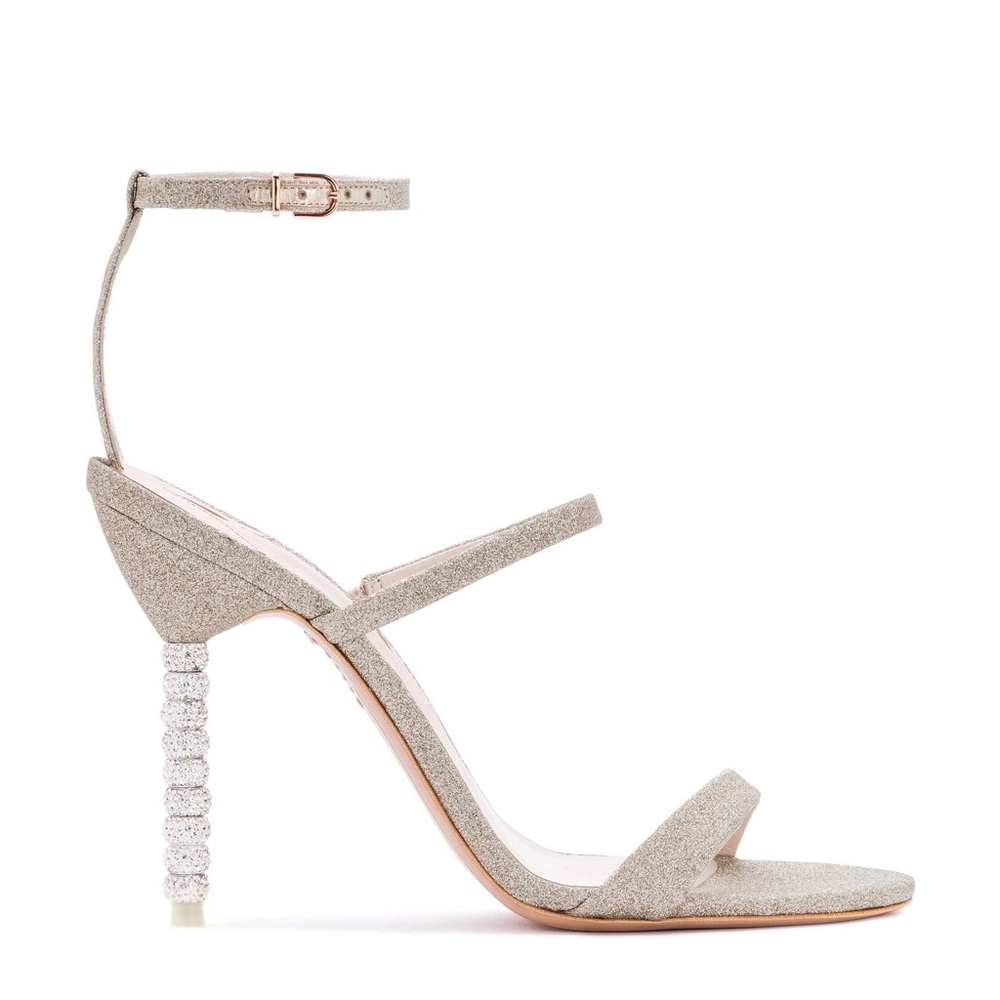 Sophia Webster size 38 Rosalind crystal sandal champagne glitter